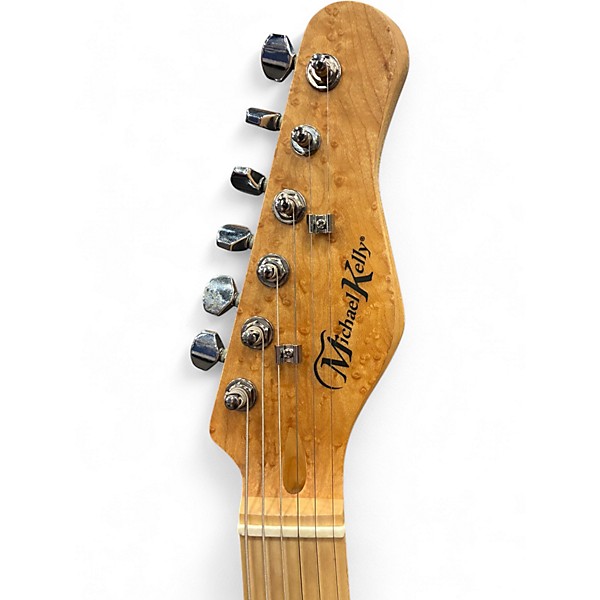 Used Michael Kelly 1950 Series 1957 SAMMZO Trans Amber Solid Body Electric Guitar