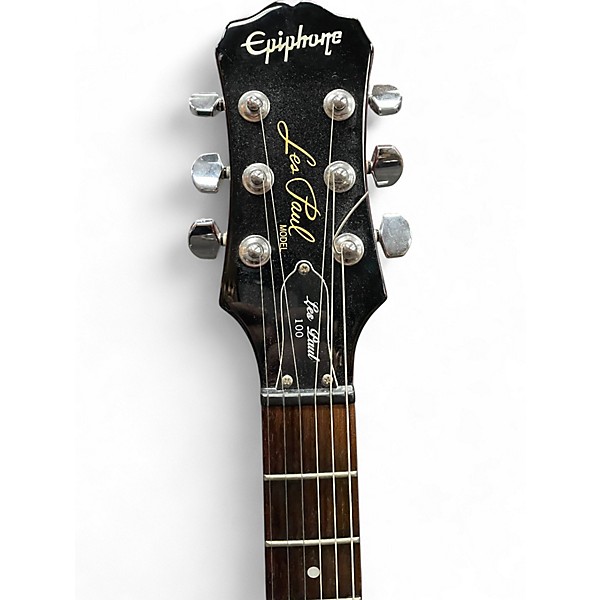 Used Epiphone Les Paul 100 Bolt On Left Handed 2 Tone Sunburst Electric Guitar