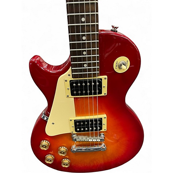 Used Epiphone Les Paul 100 Bolt On Left Handed 2 Tone Sunburst Electric Guitar