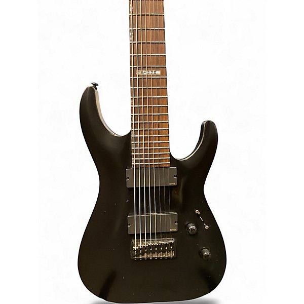 Used ESP ltd H308 8 String Black Solid Body Electric Guitar