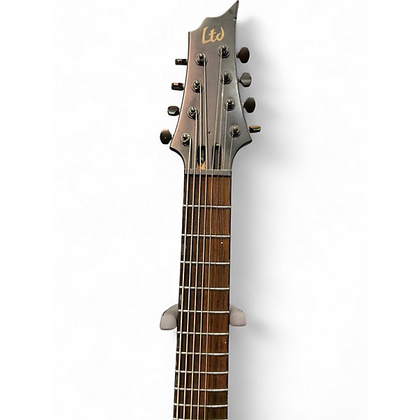 Used ESP ltd H308 8 String Black Solid Body Electric Guitar