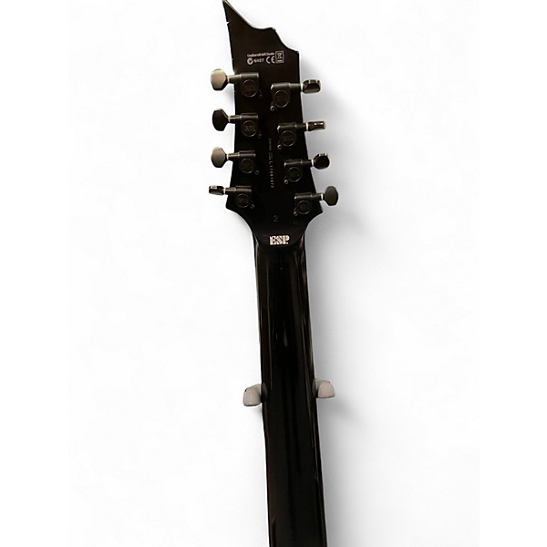 Used ESP ltd H308 8 String Black Solid Body Electric Guitar