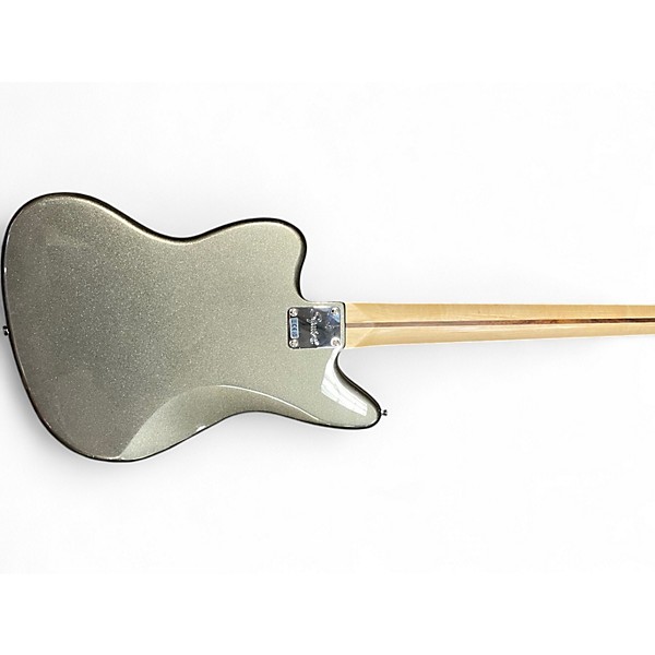 Used Squier JAGUAR BASS Metallic Gray Electric Bass Guitar