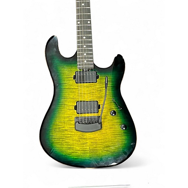 Used Ernie Ball Music Man Sabre Green Solid Body Electric Guitar