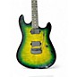 Used Ernie Ball Music Man Sabre Green Solid Body Electric Guitar