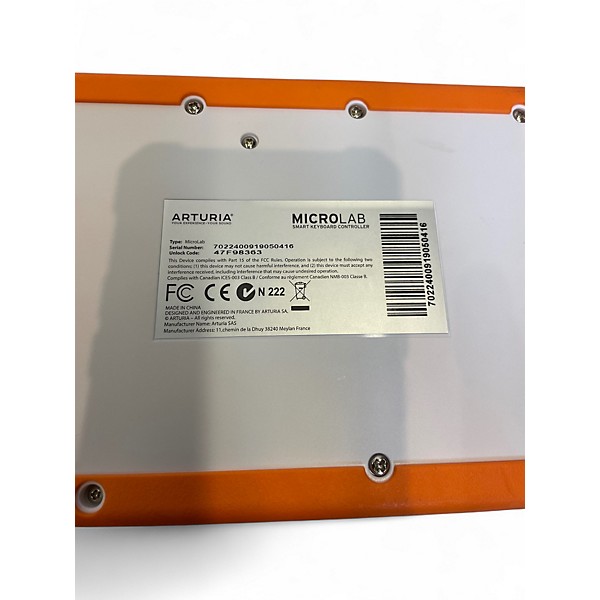 Used Arturia MICROLAB 25 KEY MIDI Controller