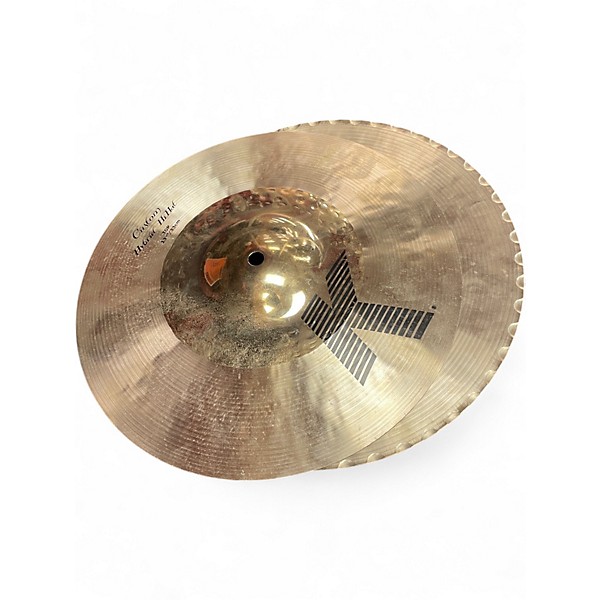Used Zildjian 13in K Custom Hybrid Hi Hat Pair Cymbal