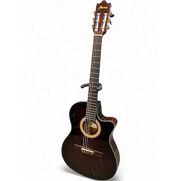 Used Ibanez GA35TCEDVS Mahogany Classical Acoustic Electric Guitar