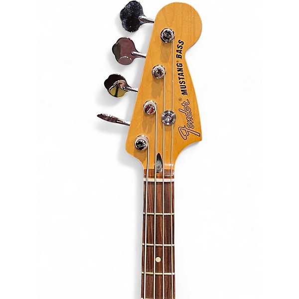 Used Fender Mustang Bass Surf Green Electric Bass Guitar
