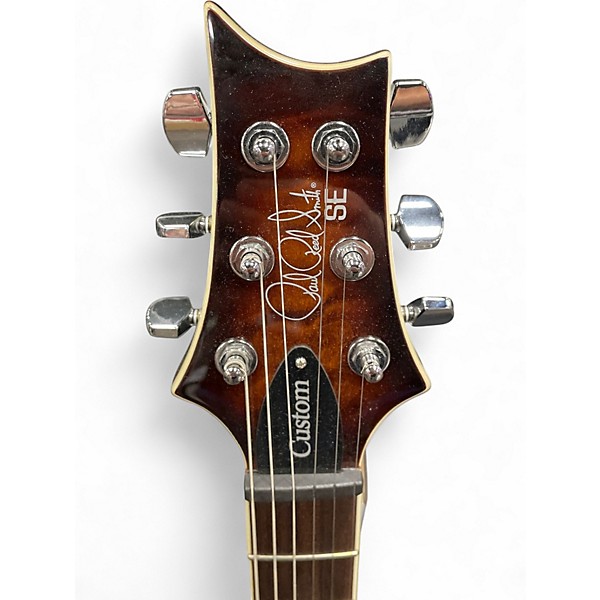 Used PRS CUSTOM 24 QUILTED Amber Solid Body Electric Guitar