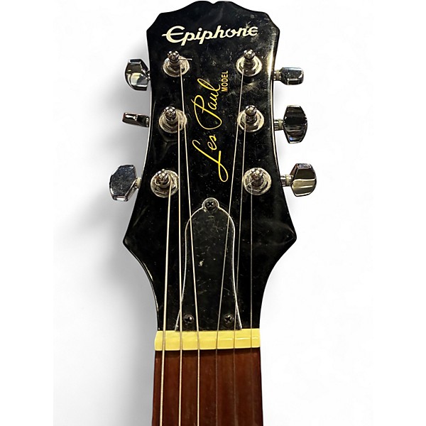 Used 2023 Epiphone Les Paul Classic Black Solid Body Electric Guitar