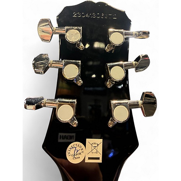 Used 2023 Epiphone Les Paul Classic Black Solid Body Electric Guitar