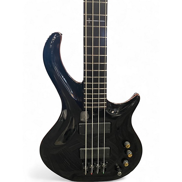 Used Warrior DM Custom Black Electric Bass Guitar