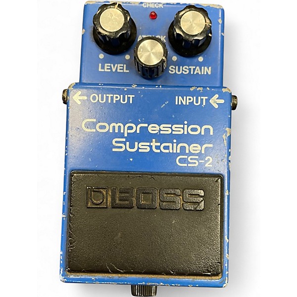 Used BOSS CS2 Compressor Sustainer Effect Pedal