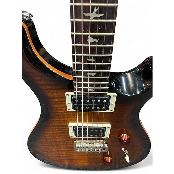 Used PRS SE CUSTOM BLACK Solid Body Electric Guitar