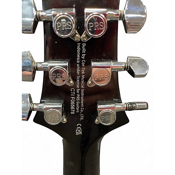 Used PRS SE CUSTOM BLACK Solid Body Electric Guitar