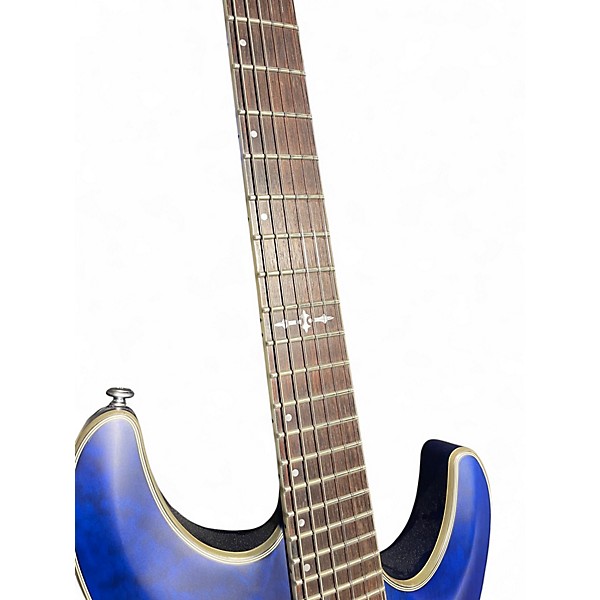 Used Schecter Guitar Research C1 Platinum Blue Solid Body Electric Guitar