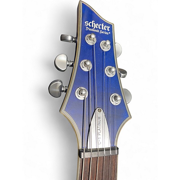 Used Schecter Guitar Research C1 Platinum Blue Solid Body Electric Guitar