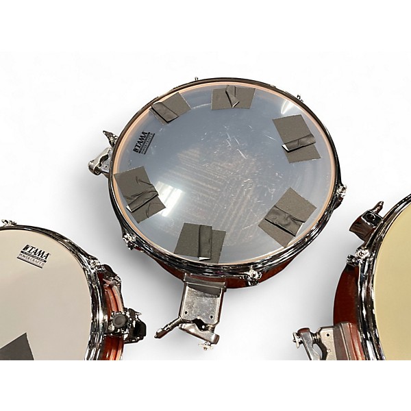 Used TAMA 4 Piece Cocktail-JAM Bright Orange Sparkle Drum Kit