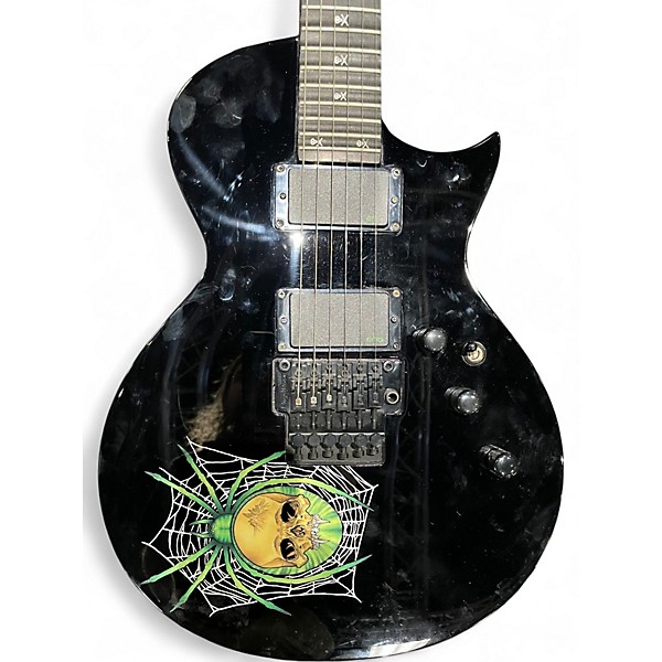 Used ESP KH3 KIRK HAMMETT BLACK W/ SPIDER Solid Body Electric Guitar