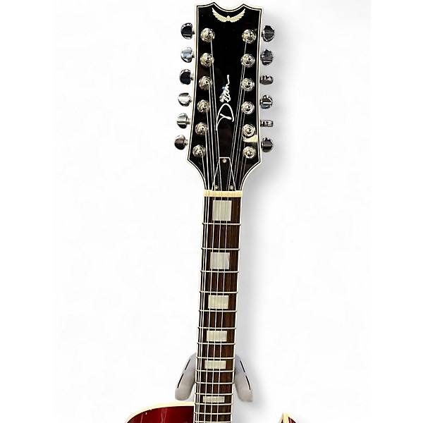 Used Dean Colt Flame Wine Red Hollow Body Electric Guitar