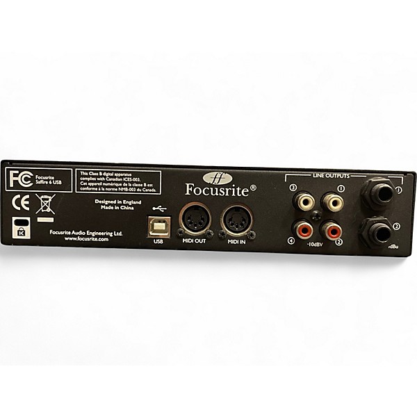 Used Focusrite Saffire 6 USB Audio Interface