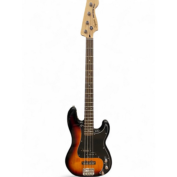 Used Squier Precision Bass 2 Tone Sunburst Electric Bass Guitar