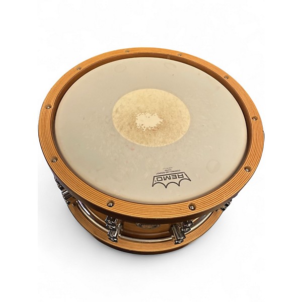 Used PDP by DW 14in Limited-Edition Dark Stain Maple and Walnut Snare dark stain maple and walnut Drum