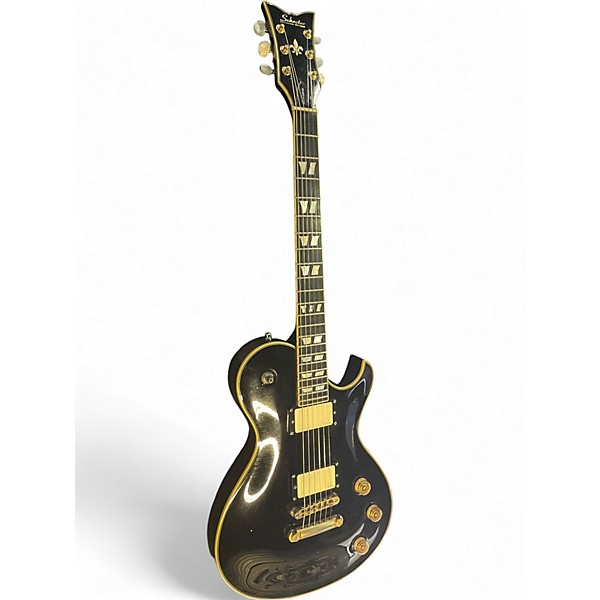 Used Schecter Guitar Research Solo 6 Custom Black Solid Body Electric Guitar