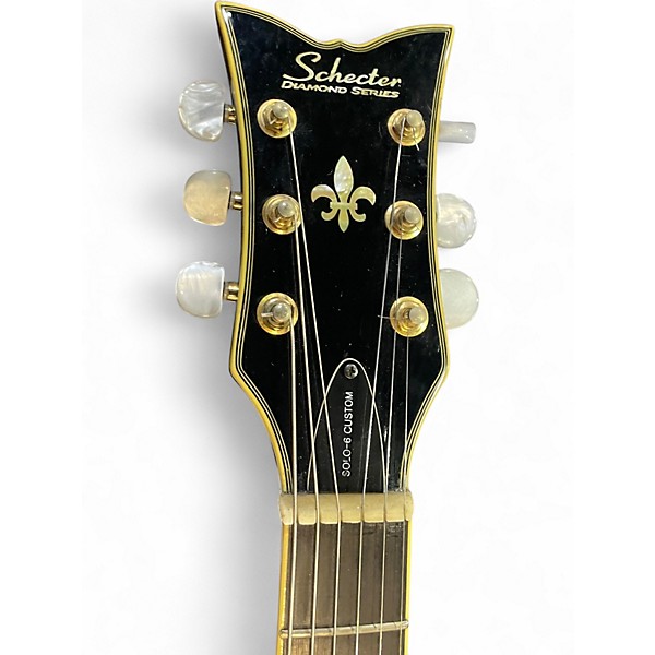 Used Schecter Guitar Research Solo 6 Custom Black Solid Body Electric Guitar