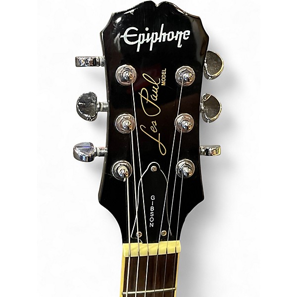 Used Epiphone Les Paul Standard Black Solid Body Electric Guitar