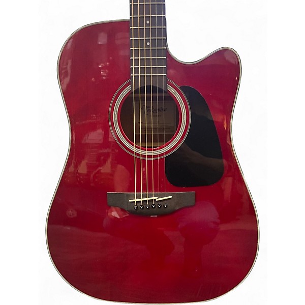 Used Takamine GD30CE Candy Apple Red Acoustic Electric Guitar