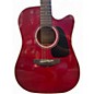 Used Takamine GD30CE Candy Apple Red Acoustic Electric Guitar