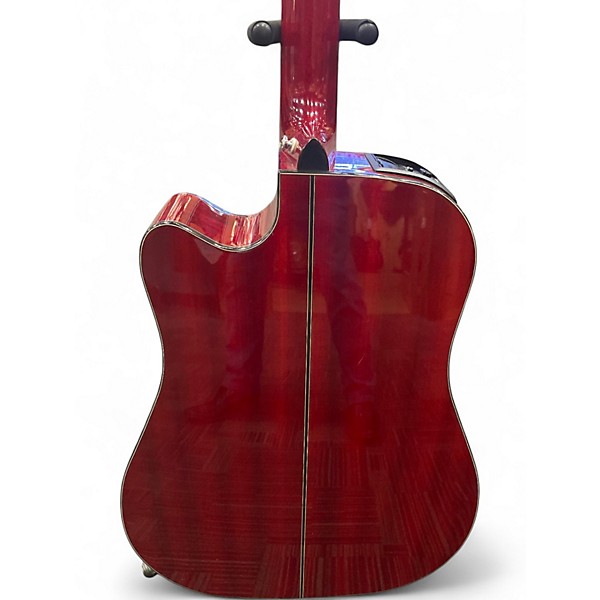 Used Takamine GD30CE Candy Apple Red Acoustic Electric Guitar