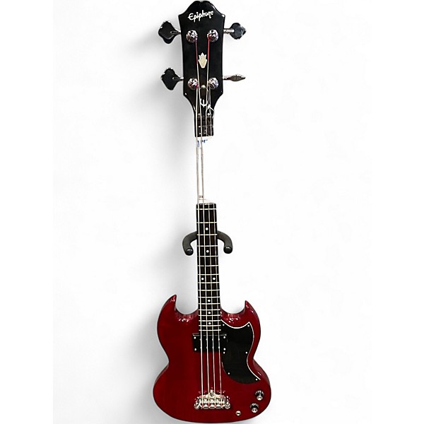 Used 2020s Epiphone SG Bass Cherry Electric Bass Guitar