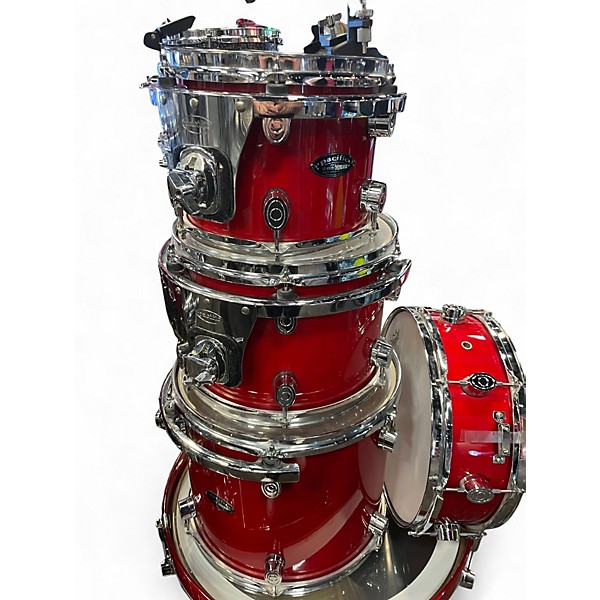 Used PDP by DW 5 Piece LX-Series 5pc Maple Shell Pack Cherry Lacquer Drum Kit