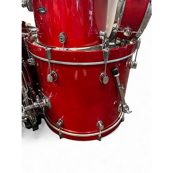 Used PDP by DW 5 Piece LX-Series 5pc Maple Shell Pack Cherry Lacquer Drum Kit