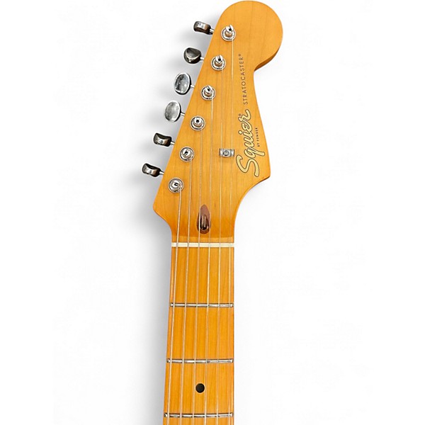 Used Squier 4Oth Anniversary Vintage Edition Satin Sonic Blue Solid Body Electric Guitar