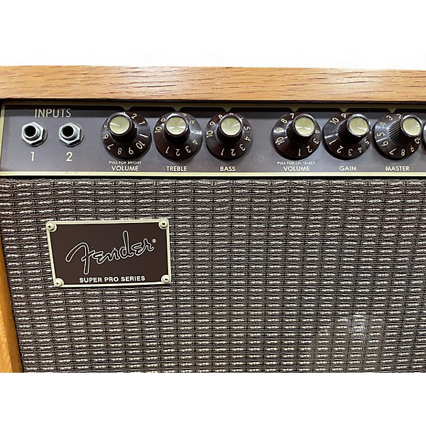 Vintage 1984 Fender Concert Super Pro Series Natural Oak Cabinet Tube Guitar Combo Amp