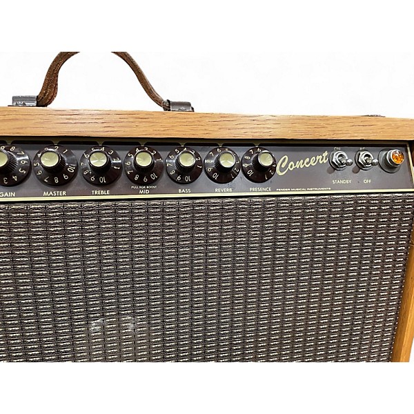 Vintage 1984 Fender Concert Super Pro Series Natural Oak Cabinet Tube Guitar Combo Amp