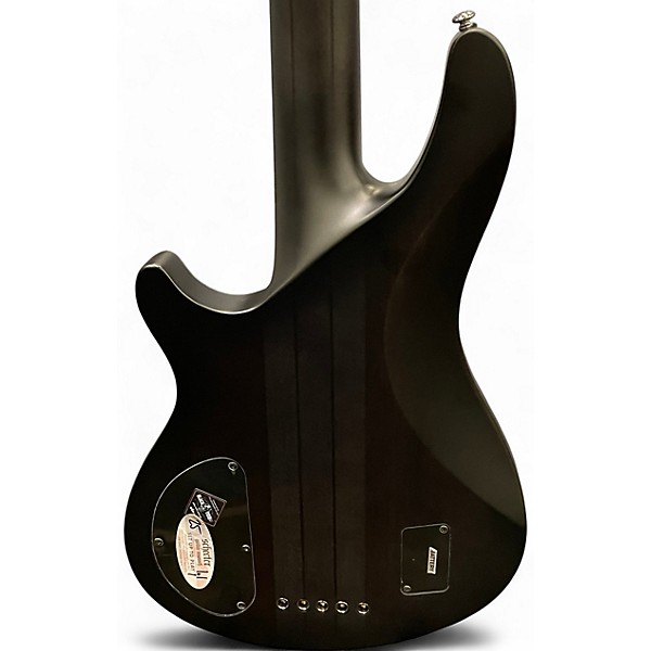 Used Schecter Guitar Research Hellraiser Extreme 5 String Trans Black Electric Bass Guitar