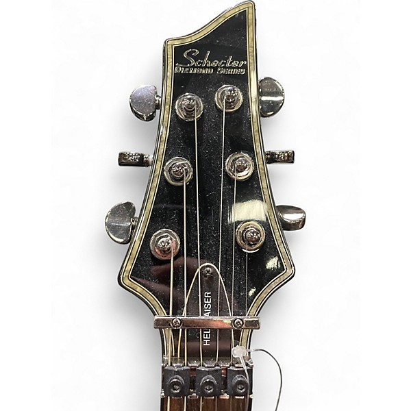 Used Schecter Guitar Research Diamond Series Hellraiser Black Solid Body Electric Guitar