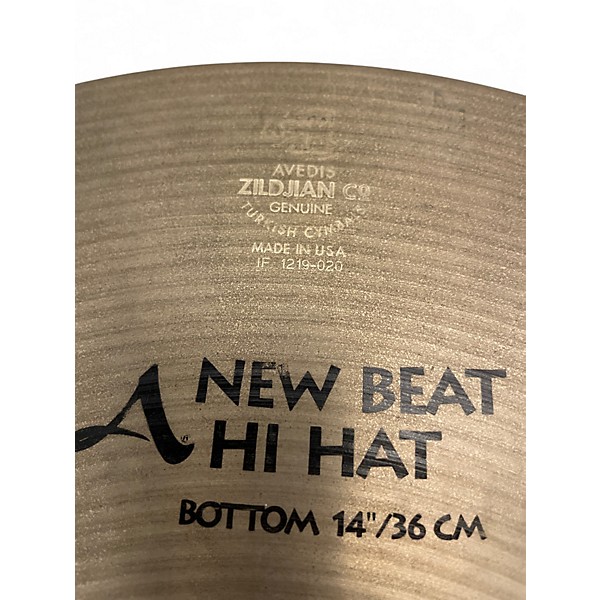 Used Zildjian 14in New Beat Hi Hat Pair Cymbal