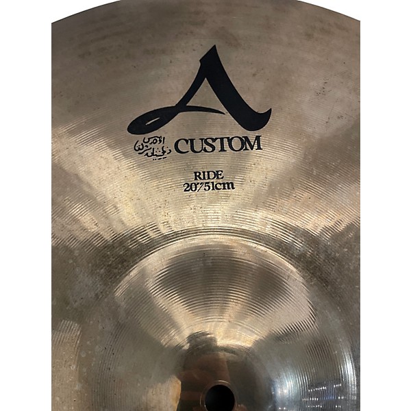 Used Zildjian 20in A Custom Ride Cymbal