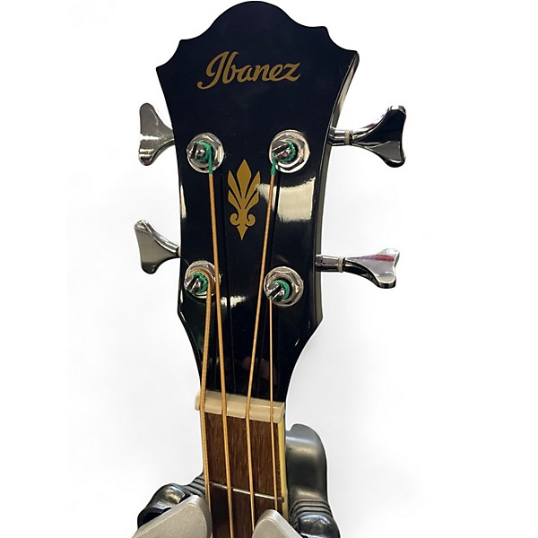 Used Ibanez AEB5E Black Acoustic Bass Guitar