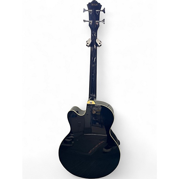 Used Ibanez AEB5E Black Acoustic Bass Guitar