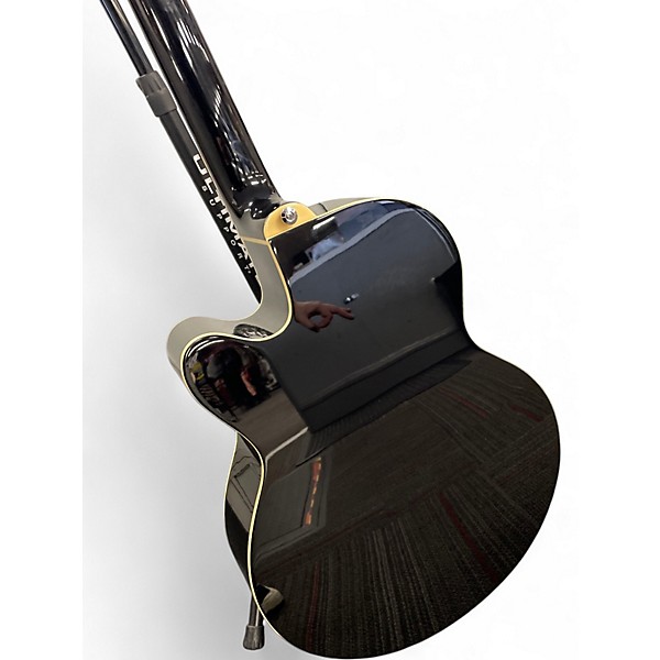 Used Ibanez AEB5E Black Acoustic Bass Guitar