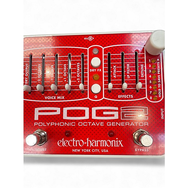 Used Electro-Harmonix Pog2 Polyphonic Octave Generator Effect Pedal