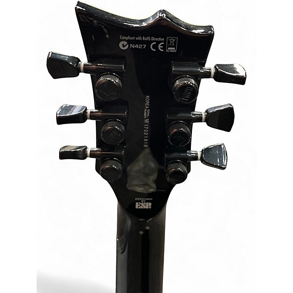 Used ESP LTD EC1000P Trans Black Solid Body Electric Guitar