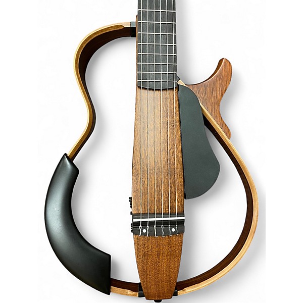 Used Yamaha SLG200N natural mahogany Classical Acoustic Electric Guitar